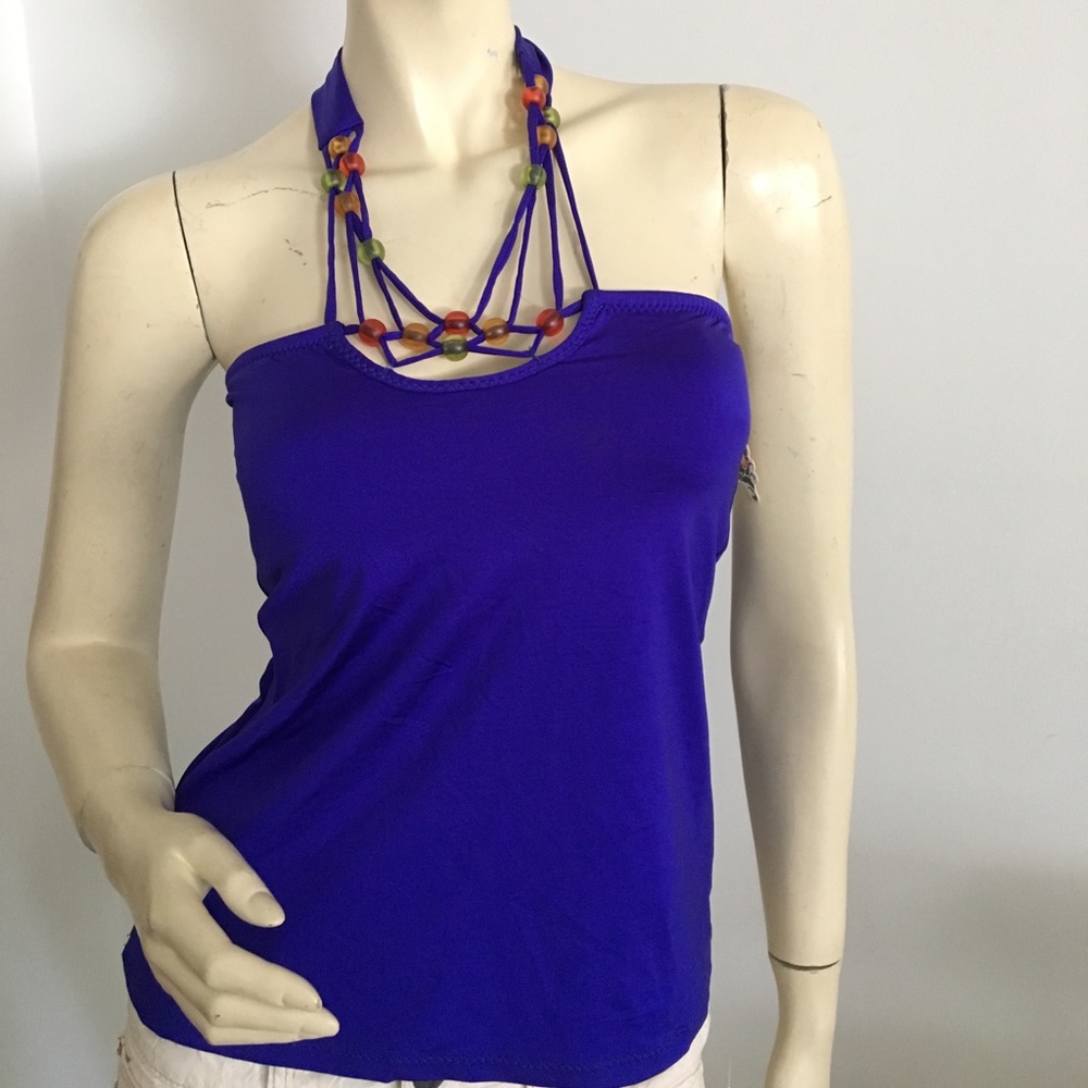 Rebecca Virtue tankini Halter top Small