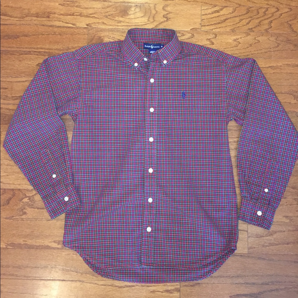 Boys Ralph Lauren Plaid Button Down Shirt