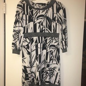 BCBGMaxAzria black and off-white dress - XS