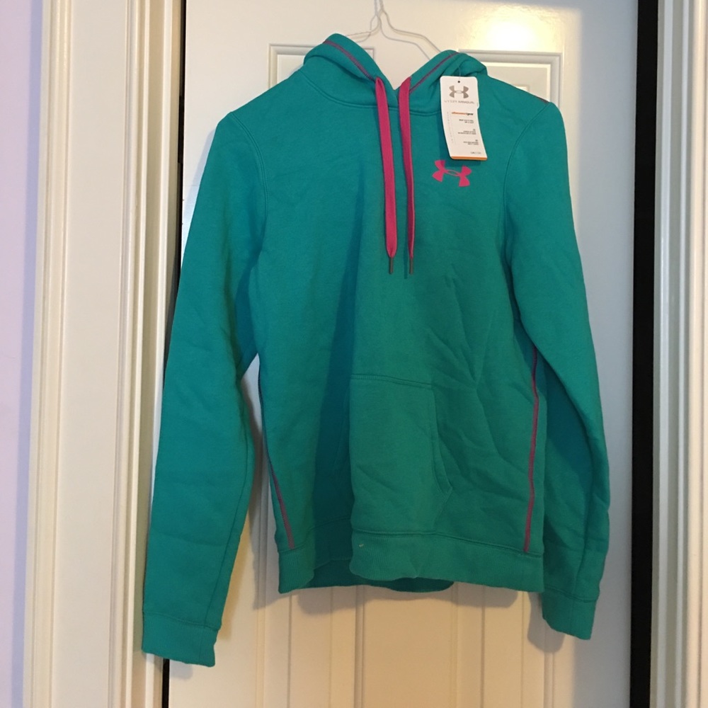 Under armour blue sweatshirt with hood, NWT