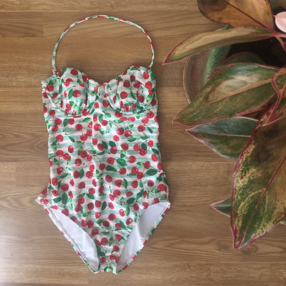 Cherry One-Piece Bathing Suit