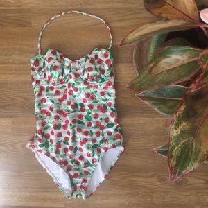 Cherry One-Piece Bathing Suit