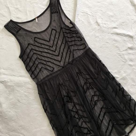 Free People Dresses & Skirts - Free People •Beaded Lace Dress•