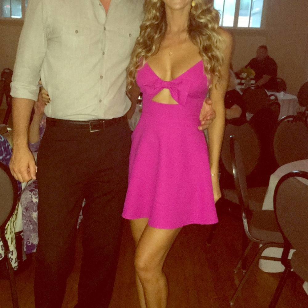 Hot pink Lulus dress