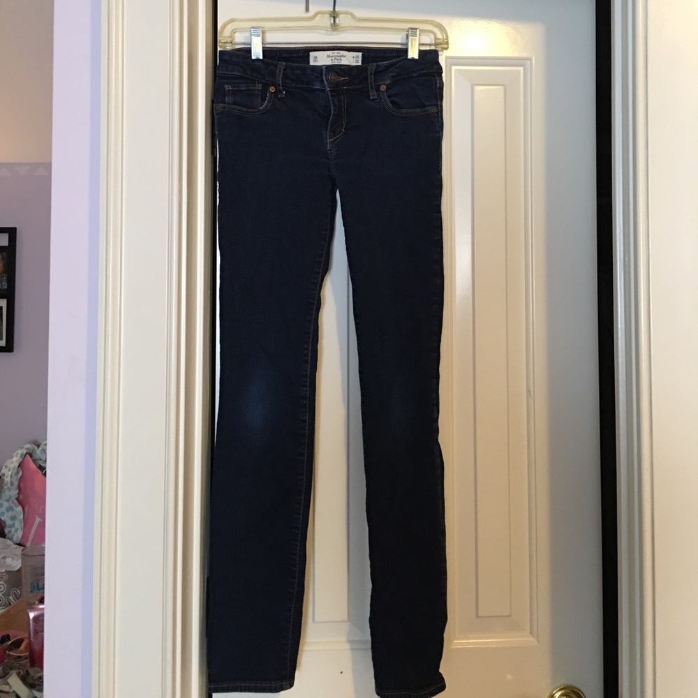 Abercrombie dark skinny jeans