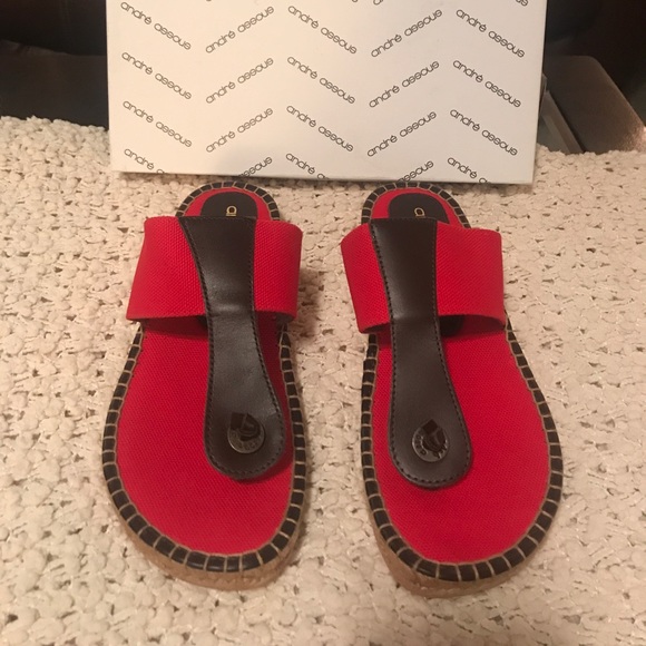 Andre Assous Shoes - Andre Assous Red Espadrilles