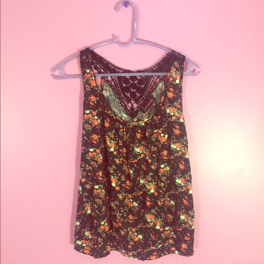 Late 90s floral print tank