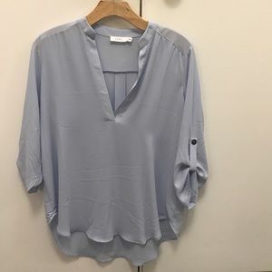 Lush Light Blue Blouse