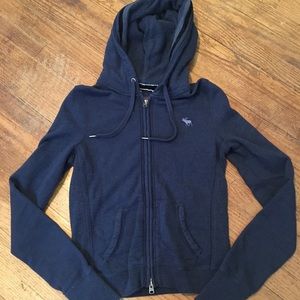 Women's Abercrombie & Fitch zip-up hoodie - navy