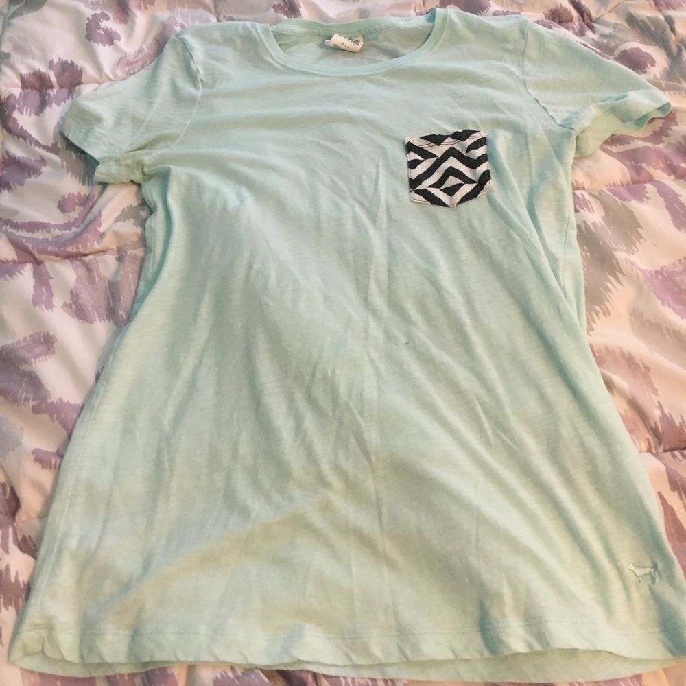 VS Pink Blue Pocket Tee