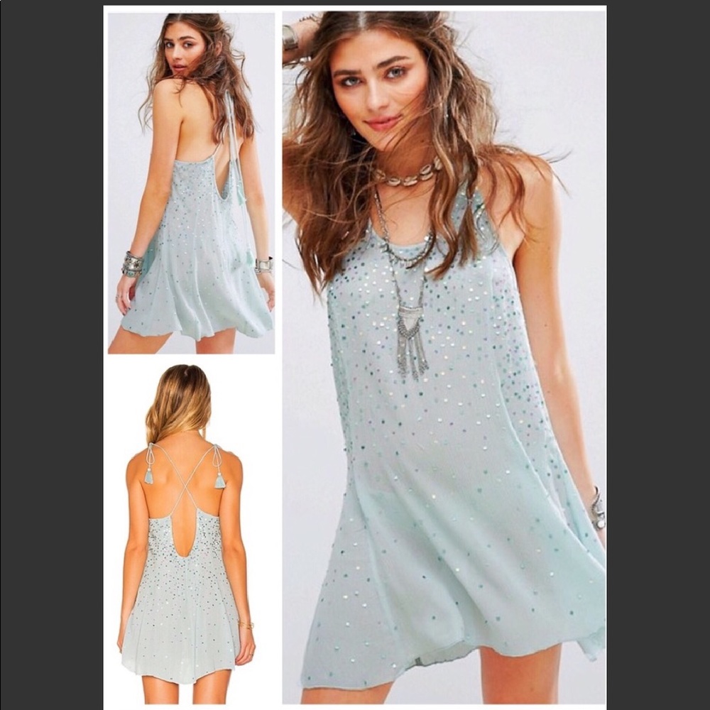 Free People Embellished Slip Dress NWT MSRP $88