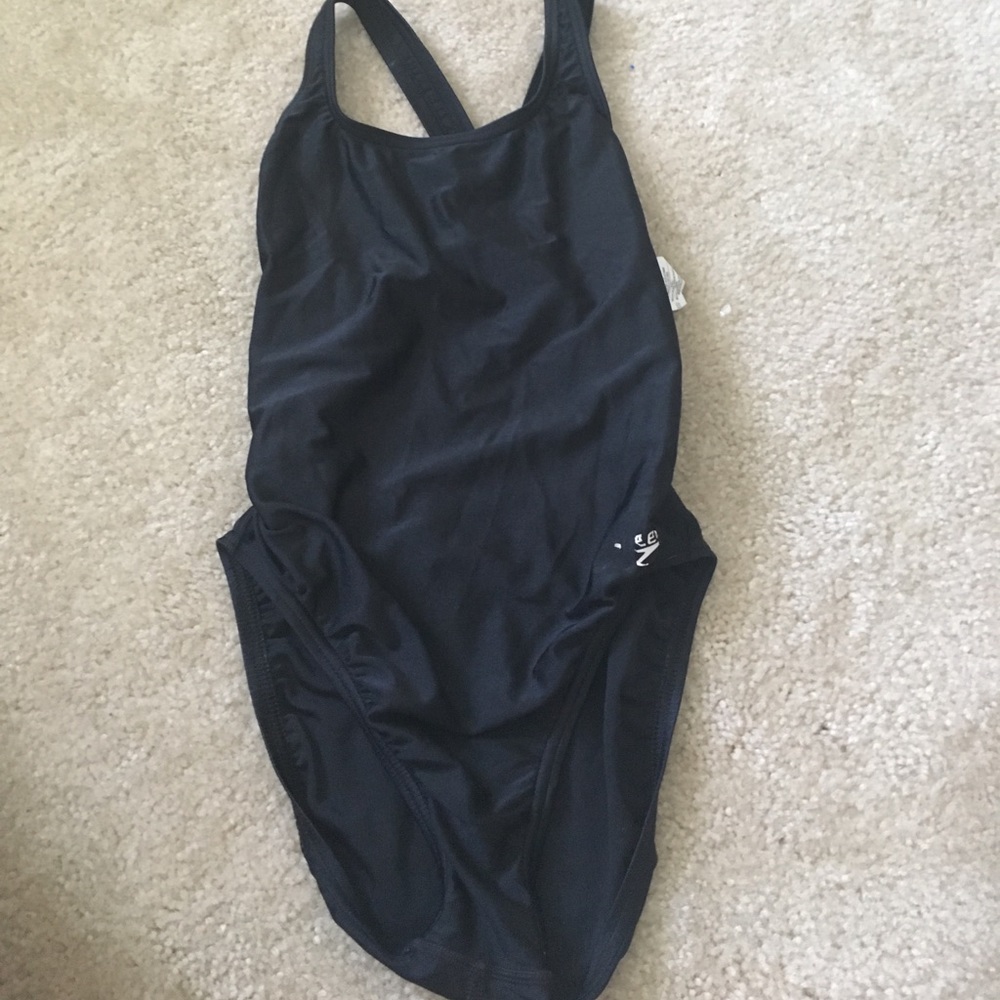 Girls black speedo swimsuit