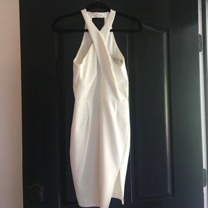 Keepsake The Label White Halter Cocktail Dress