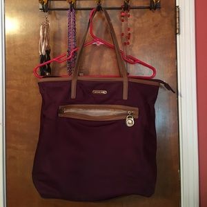 Michael Kors Kempton Purple Tote Bag