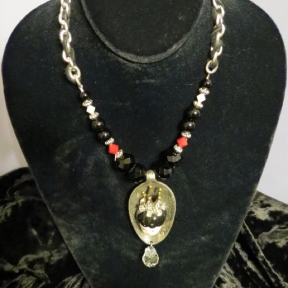 Hand-crafted one-of-a-kind china doll necklace
