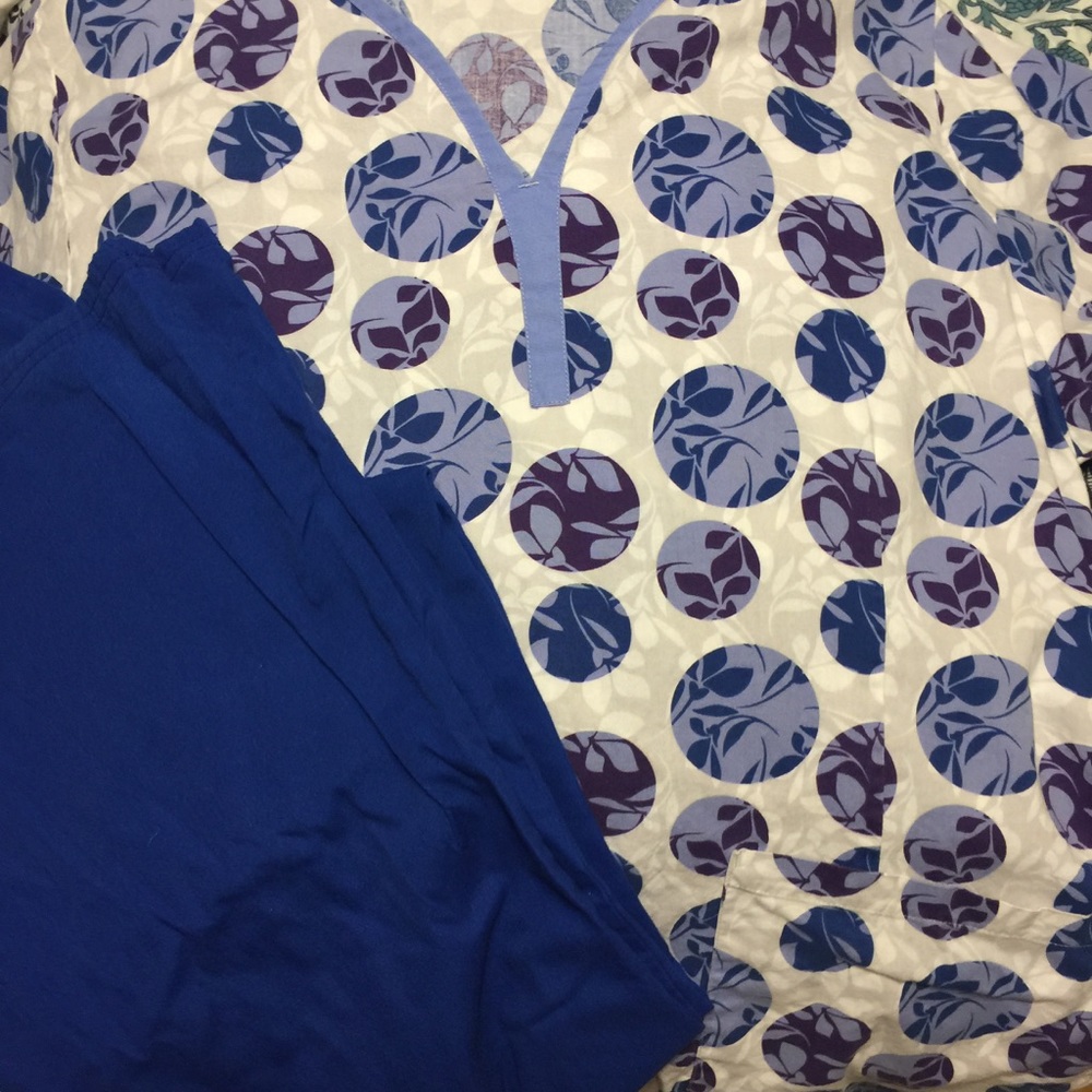 2 pairs of scrubs