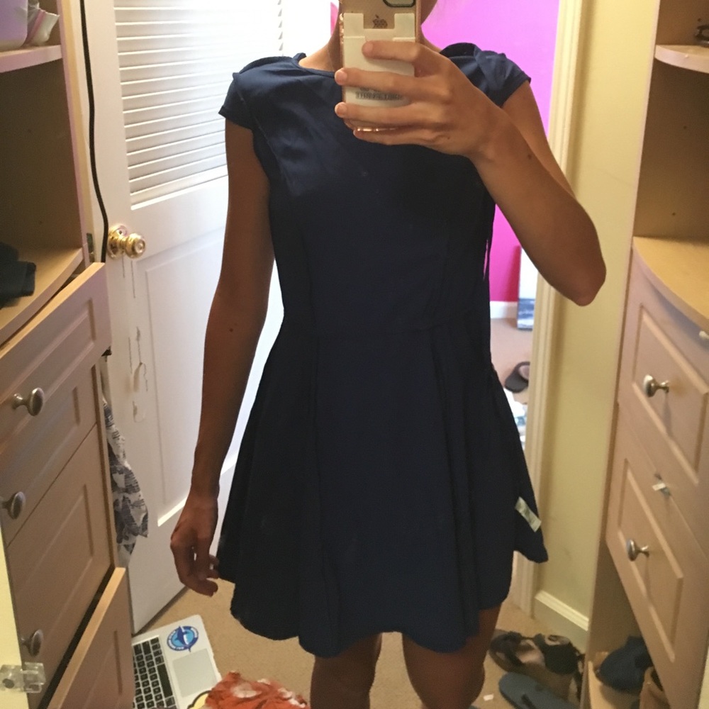 Blue cocktail dress