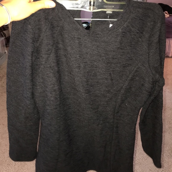 Ann Taylor black sweater/long sleeve top - Picture 3 of 3