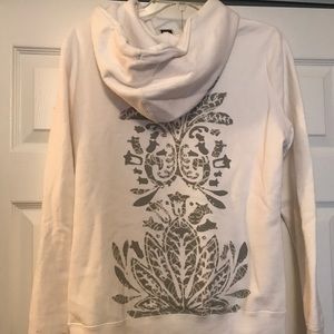 The North Face white size m hoodie jacket full zip