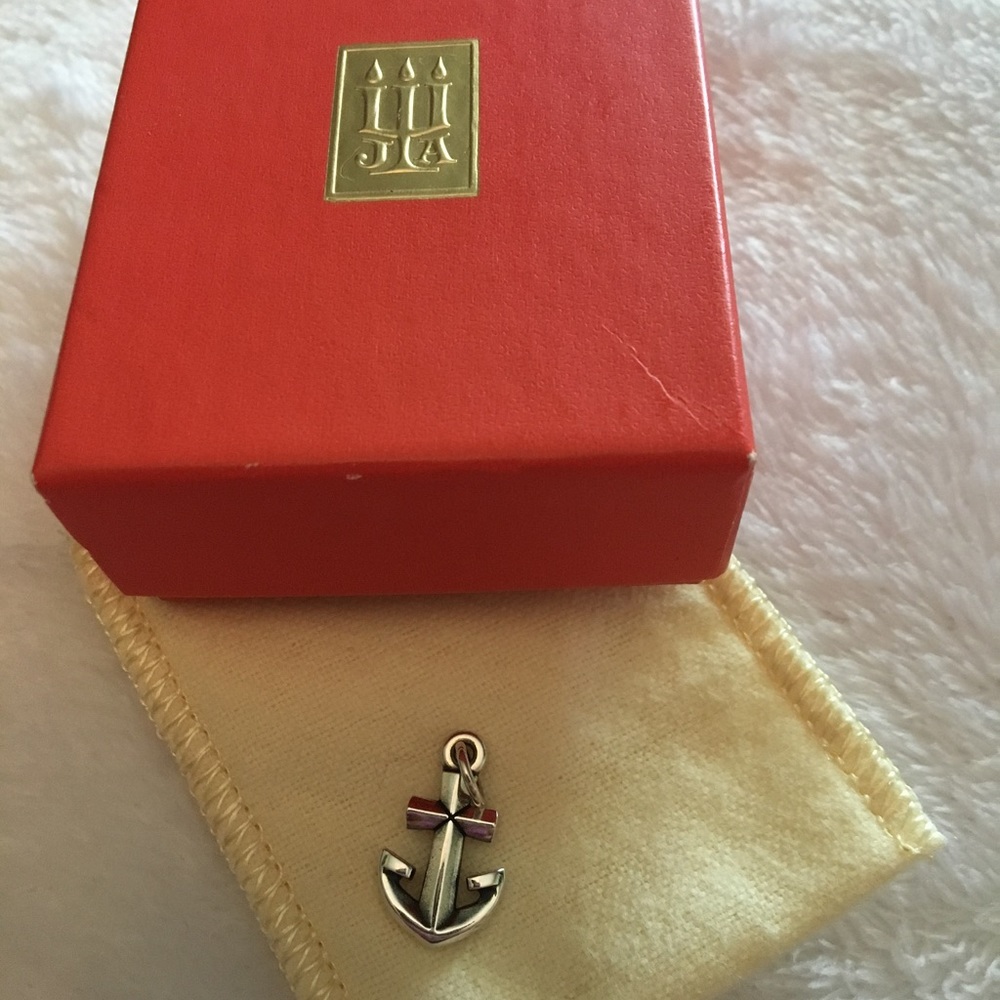 James Avery Sterling Silver Anchor Cross Charm