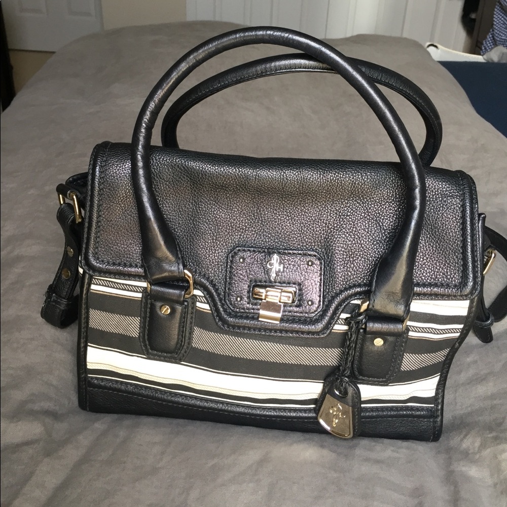 Cole Haan Brooke Flap Tote Striped