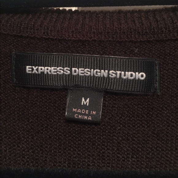 Express Brown Sweater Vest (Medium) - Picture 2 of 2