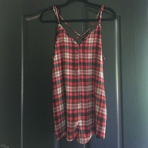 Plaid Romper