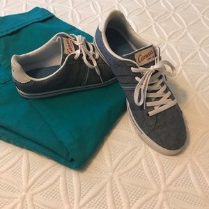 Land's End Canvas Preppy Tennis Shoes