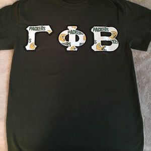 Gamma Phi Beta/Green Bay Packers letters