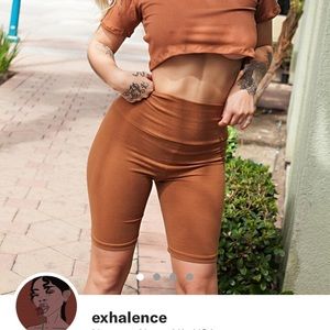 BRONZE BABE BIKER SHORT W/ TUMMY CONTROL