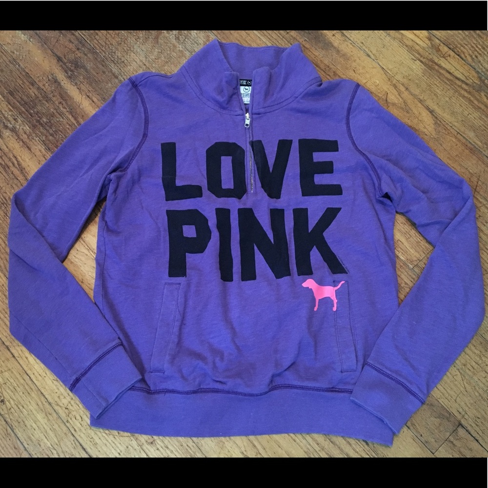 Victoria's Secret VS Pink quarter zip sweatshirt