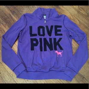Victoria's Secret VS Pink quarter zip sweatshirt