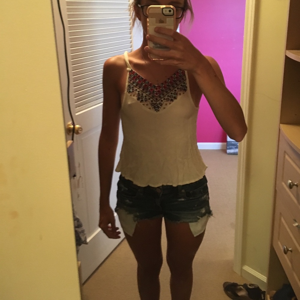 White tribal shirt