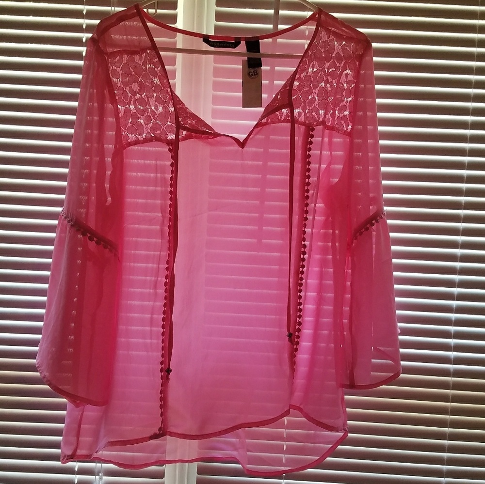 Sheer blouse