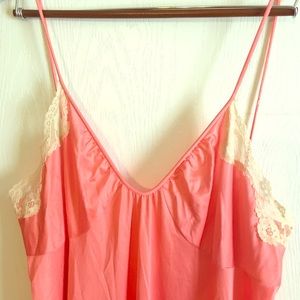 Coral Slip Nightgown