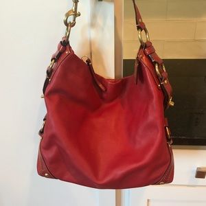 Christmas Red Coach Purse