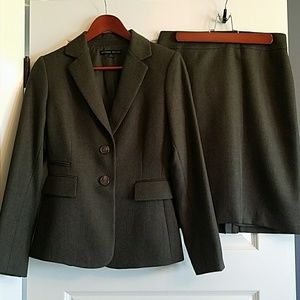 Antonio Melani Herringbone Skirt Suit