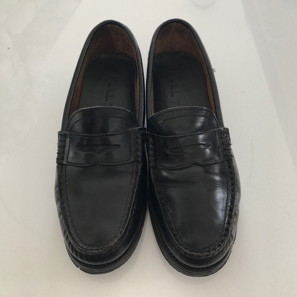 Leather penny loafers