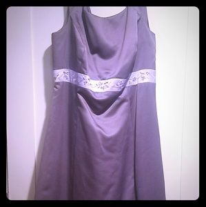 Michaelangelo purple bridesmaid dress