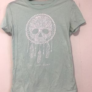 Short sleeve scull dreamcatcher t-shirt