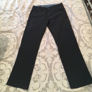 Black men's Volcom chino pants.