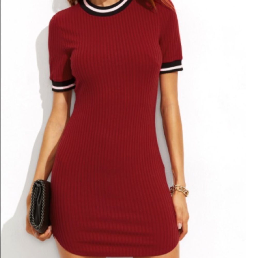 ❌SOLD❌ Red Striped Bodycon Dress