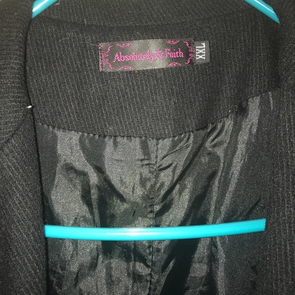 Faux Leather and Wool Like Jacket - Picture 3 of 3