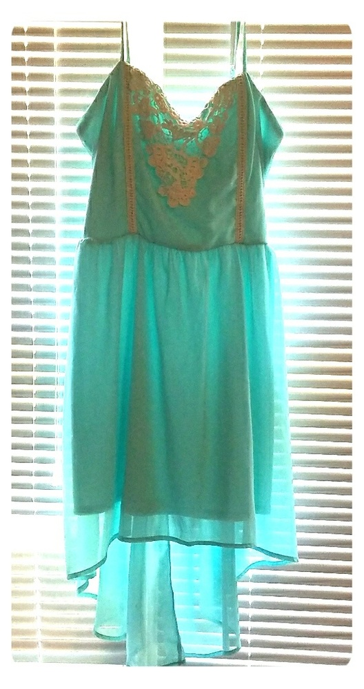 Aqua spring/ summer dress
