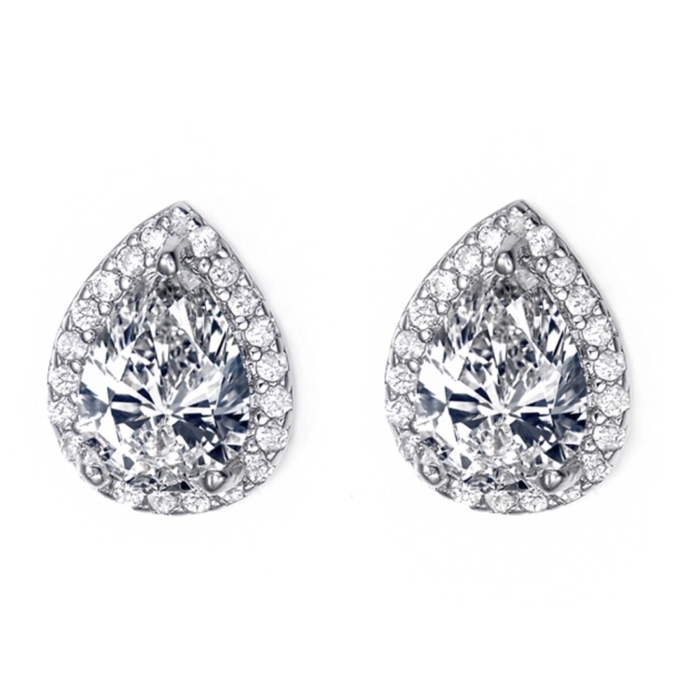 Swarovski Crystals Angelina Teardrop Earrings S20 - Picture 2 of 4