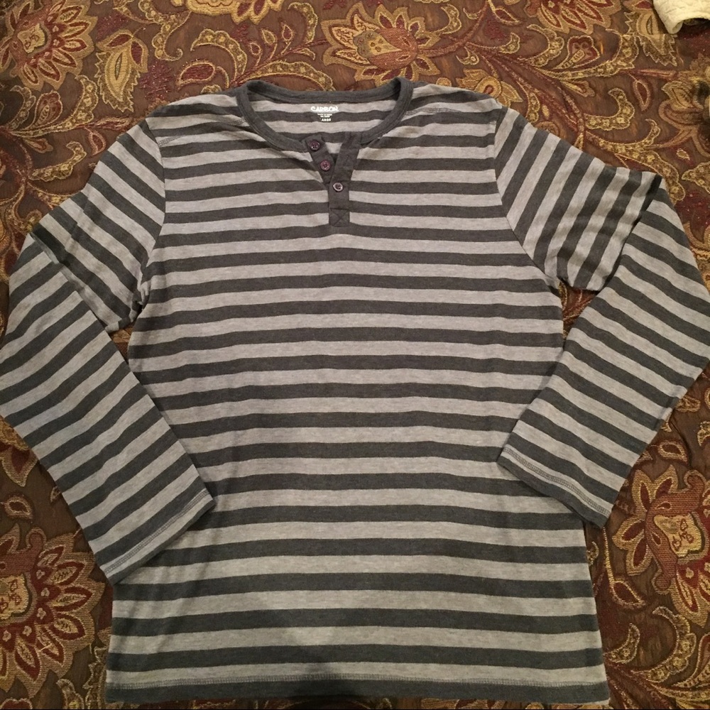 Carbon Striped Long Sleeve Tee