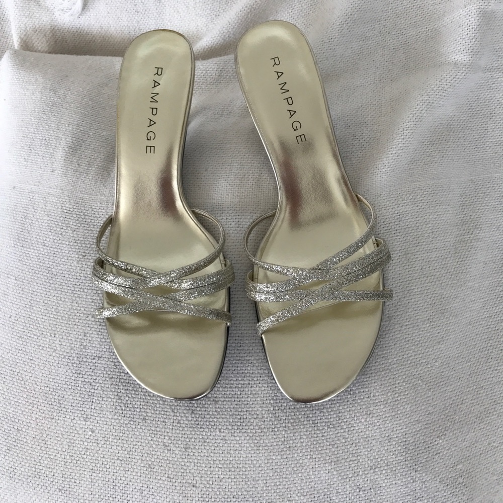 Rampage gold sandals.