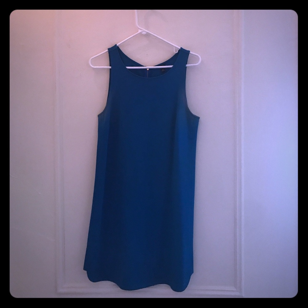 Ann Taylor blue shift dress