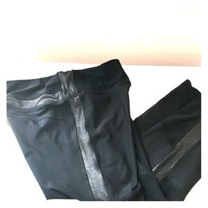 Black/ bronze Athletic Leggings RBX