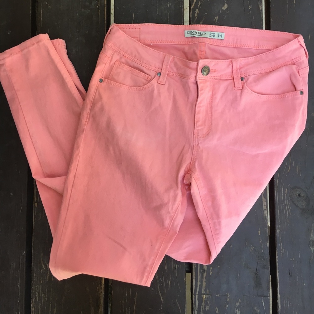 Demin Blvd Pink Skinny Jeans
